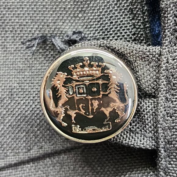 FINNEAS & CO Alivan's Majestic School Robe Mens L Black Blue Hooded Cloak Lined - Picture 3 of 9